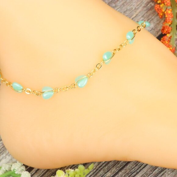 "Elegant Handmade Anklet – Delicate Jewelry for Women, MAR091190 - Picture 3 of 10
